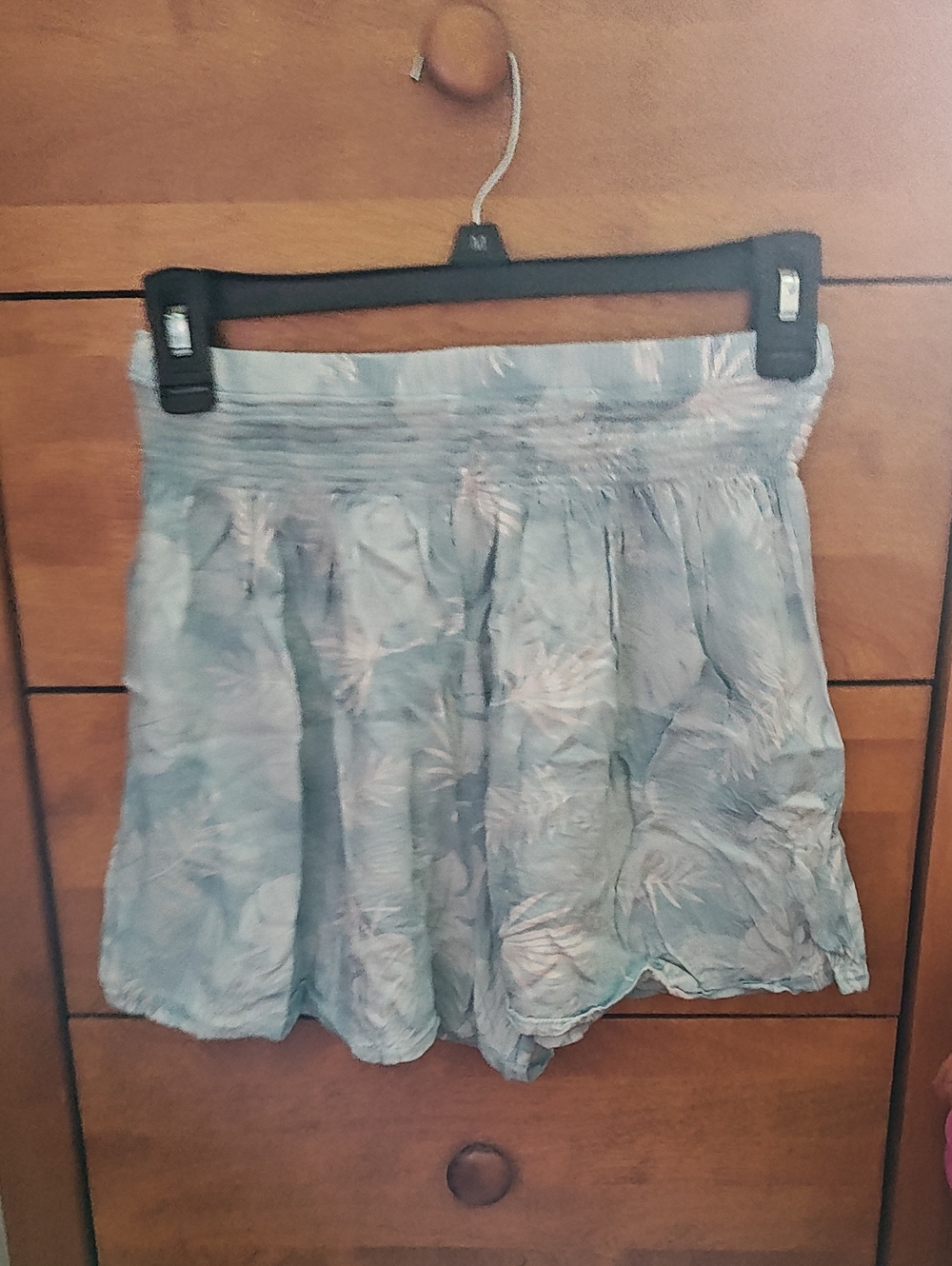 Light Blue Floral Women's Shorts